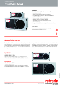 Thumbnail of document Data Sheet - HygroGen2 Temperature and Humidity Generators